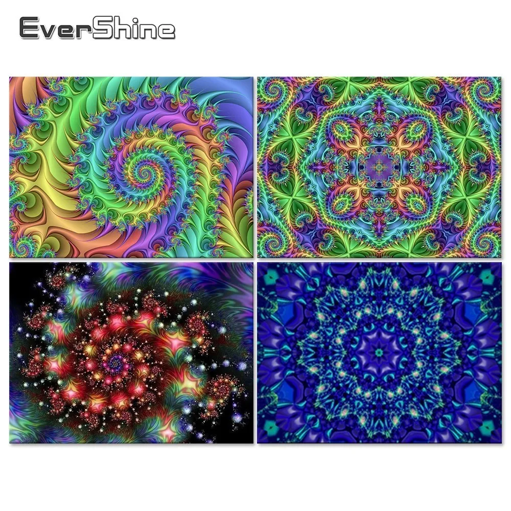 EverShine Diamond Embroidery Mandala Mosaic Cross Stitch 5D Painting Full Round Drill Art Home Decor | Дом и сад