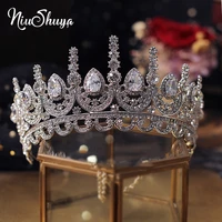 niushuya luxury tiaras and crowns cz zirconia princess pageant engagement headband wedding evening dress bridal hair accessories
