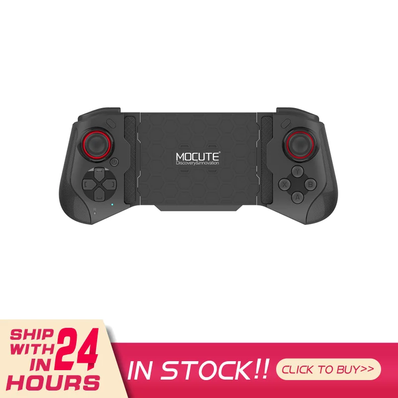 

Mocute Gamepad 060 PUBG Controller For Cellphone Android Bluetooth-compatible Wireless Telescopic Joysticks For iPhone IOS13.4