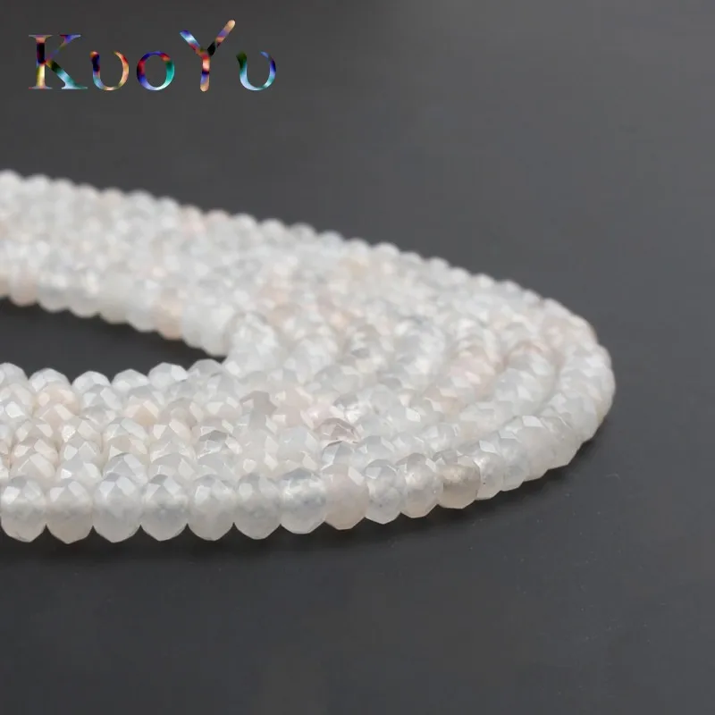 2x4 мм натуральные граненые светильник-розовые бусины из авантюрина и нефрита