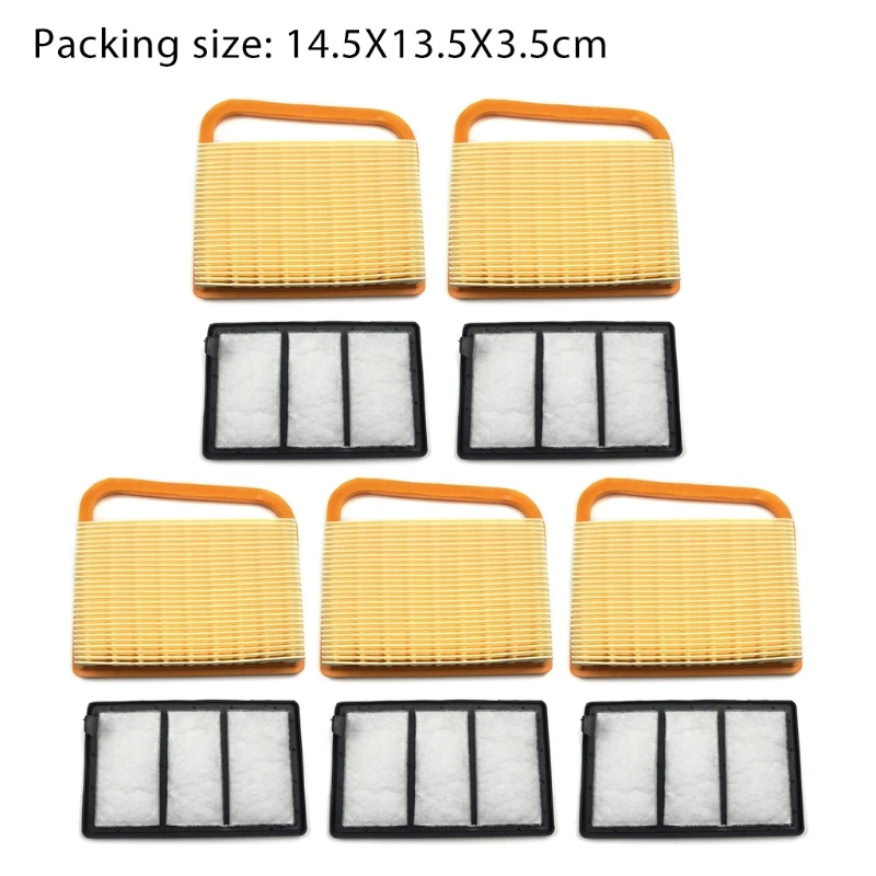 

Pack Of 5 Air Filter Set Fits TS410, TS420 4238 140 4401