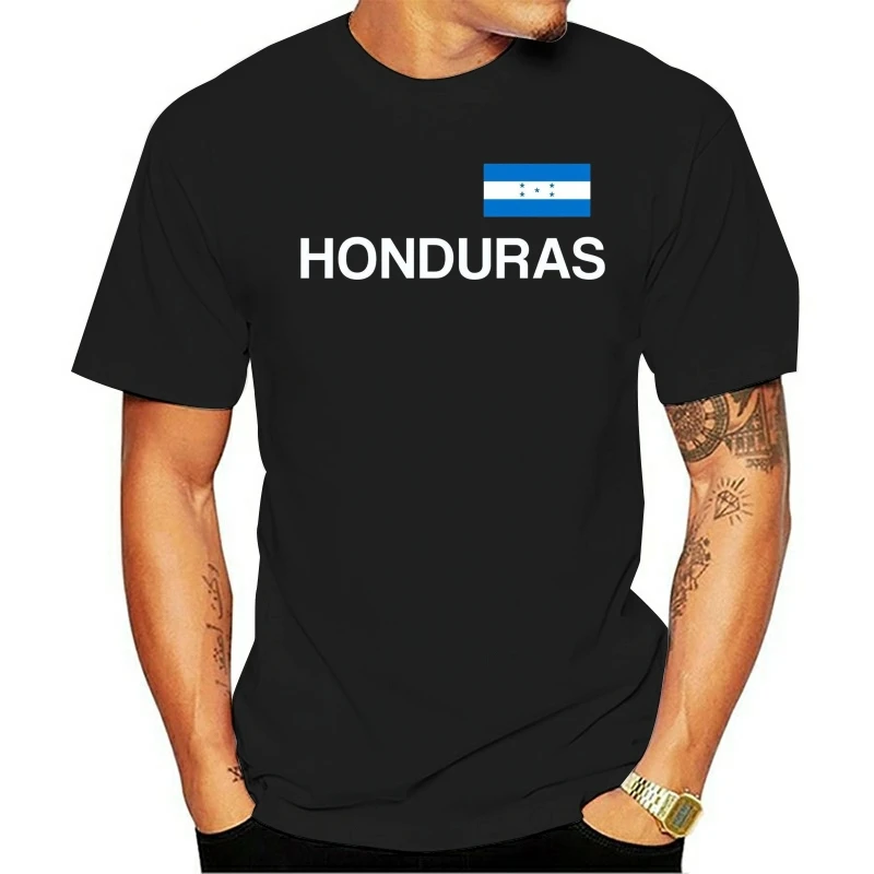 

2021 New Year t-shirt Honduras- With Flag Print - Size S To 3XL - Black - Tegucigalpa