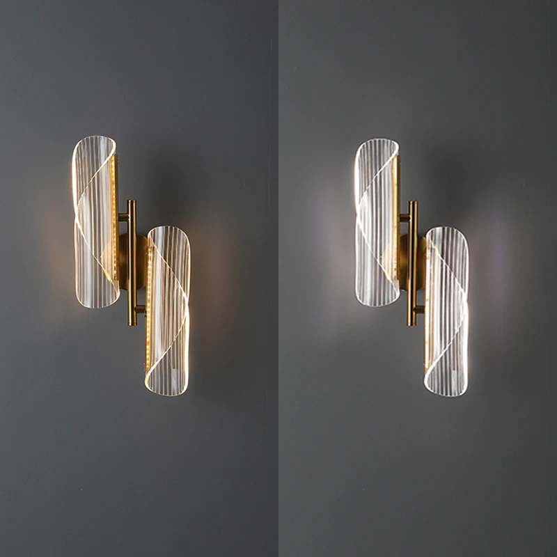 

LODOOO Modern Led Wall Lights For Living Room Bedroom Bedside Wall Lamp Foyer entrance corridor Gold sconce lamp