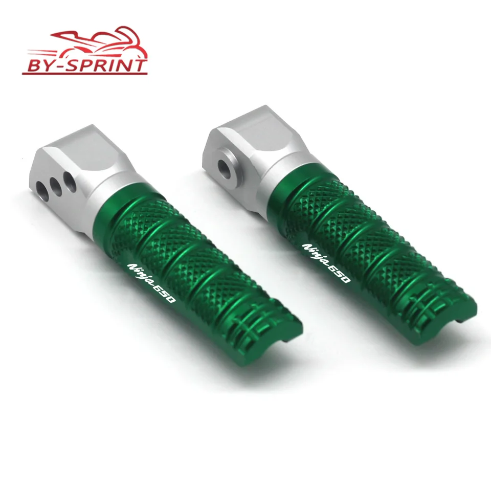 Мотоциклетные алюминиевые аксессуары Ninja650 CNC Задние подножки педали Колки для