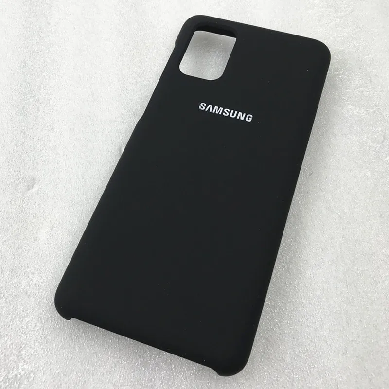 Силиконовый чехол для Samsung Galaxy M31S шелковистый защитный с логотипом Soft-Touch |
