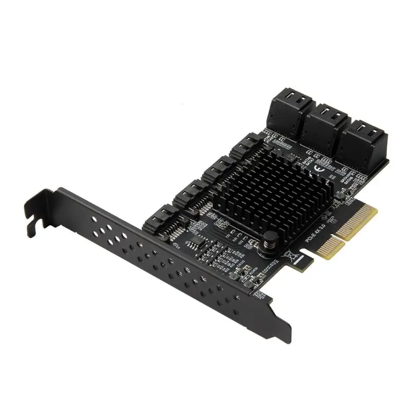 sata адаптер pci e 10 портами плата pci express x4 sata
