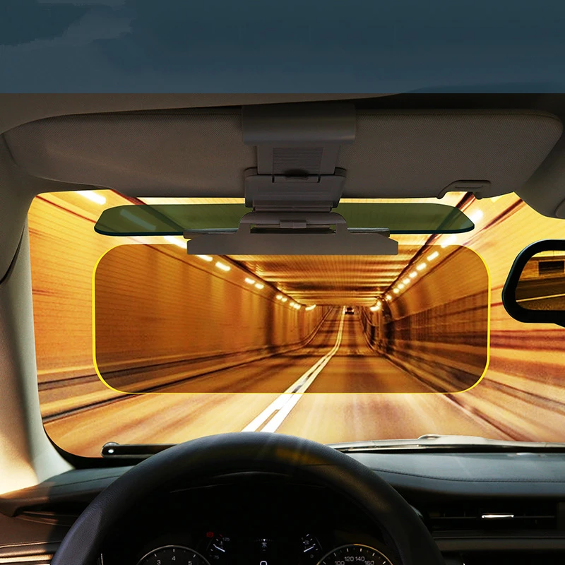 High Quality Day Night Anti-dazzle Car Sun Visor HD Dazzling Goggles Driving Mirror UV Fold Flip Down for Clear View | Автомобили и