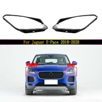 car front glass lens lamp shade shell for jaguar e pace 2018 2019 2020 %e2%80%8btransparent auto light case headlight cover