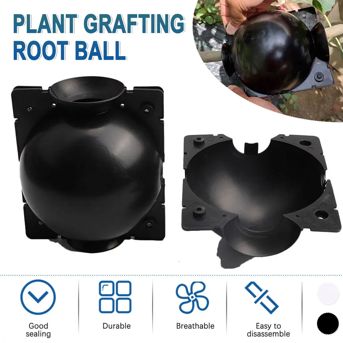 

5 шт., коробка для выращивания растений, коробка для выращивания корней, чехол для выращивания растений в саду, коробка для выращивания расте...