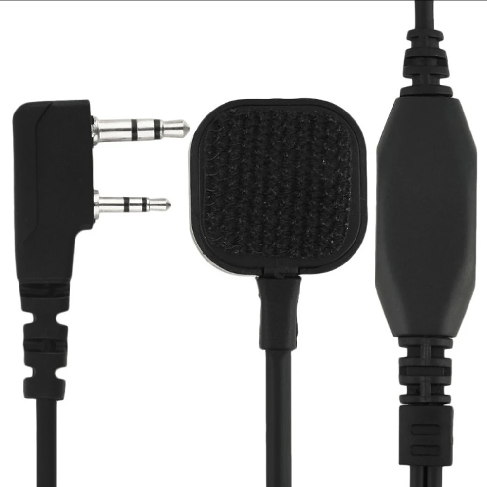 10xThroat микрофон PTT акустическая Воздушная трубка Гарнитура наушника для Kenwood Baofeng