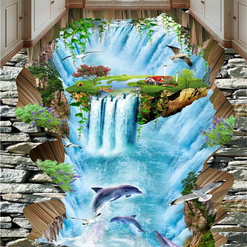 Wellyu пользовательский пол 3d фото роспись Декоративная фотография фотообои