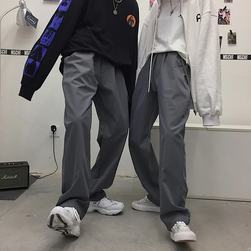 Женские брюки Harajuku корейский стиль универсальные трендовые высокая талия