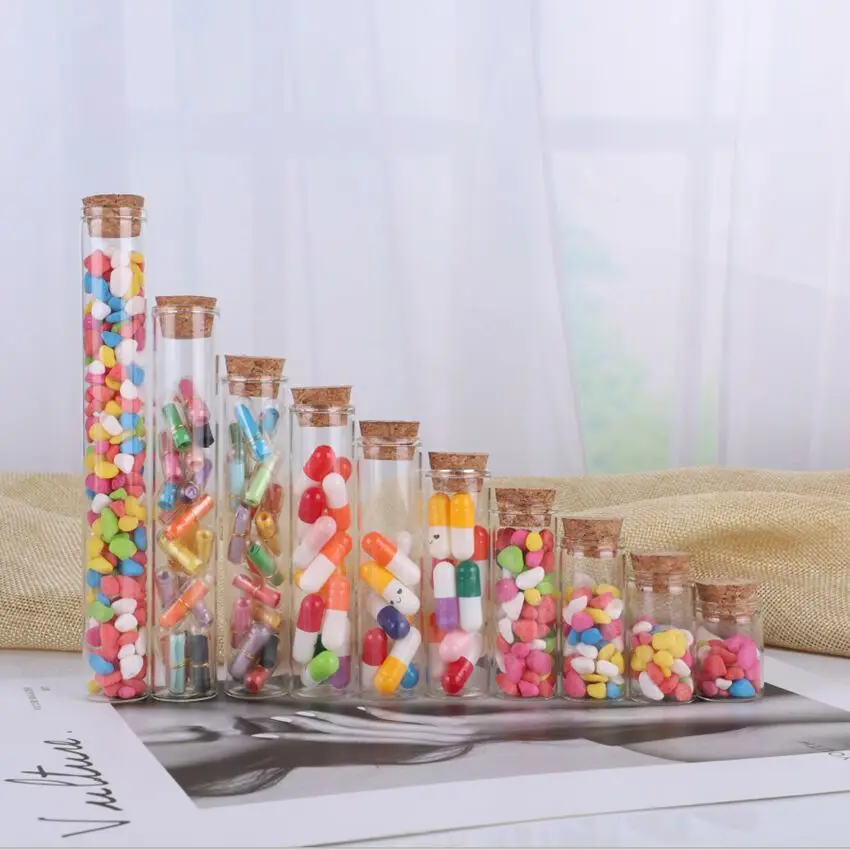 800 шт. прозрачные стеклянные флаконы с пробкой 3-62 мл | Дом и сад