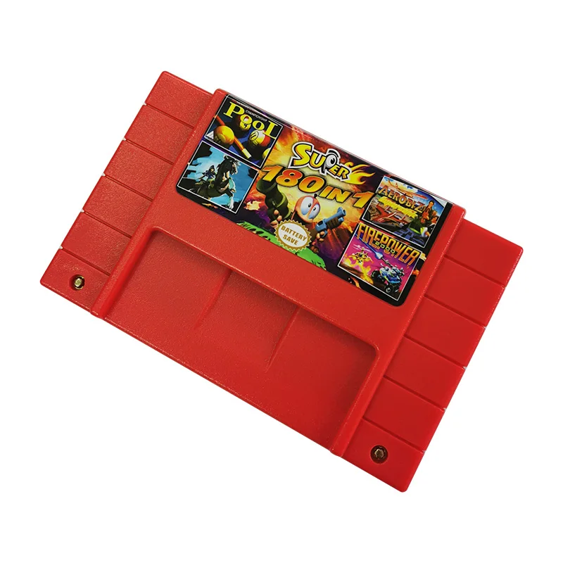 Видеоигра Super 180 в 1 картридж Snes 16 бит NTSC US NES быстрая доставка