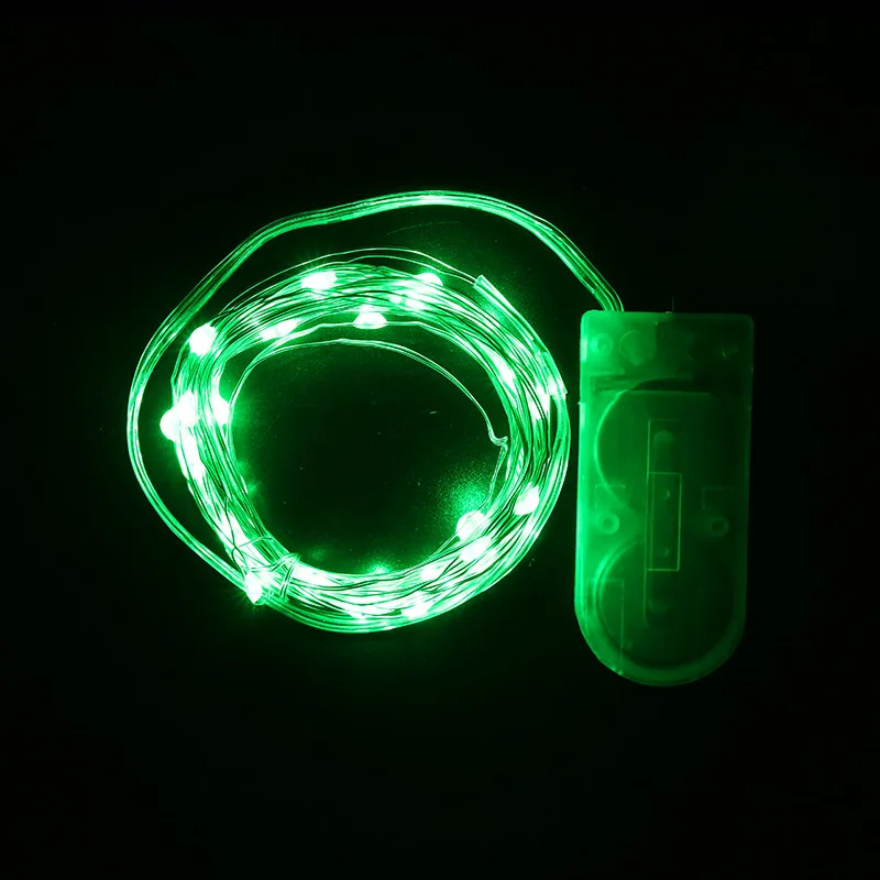 Green 1 м, 2 м, 3 м, 5 м, светодиодный светильник, гирлянда, украшения для рождественской елки, рождественские украшения для дома, новогодний декор, Natal Navidad - Цвет: Green