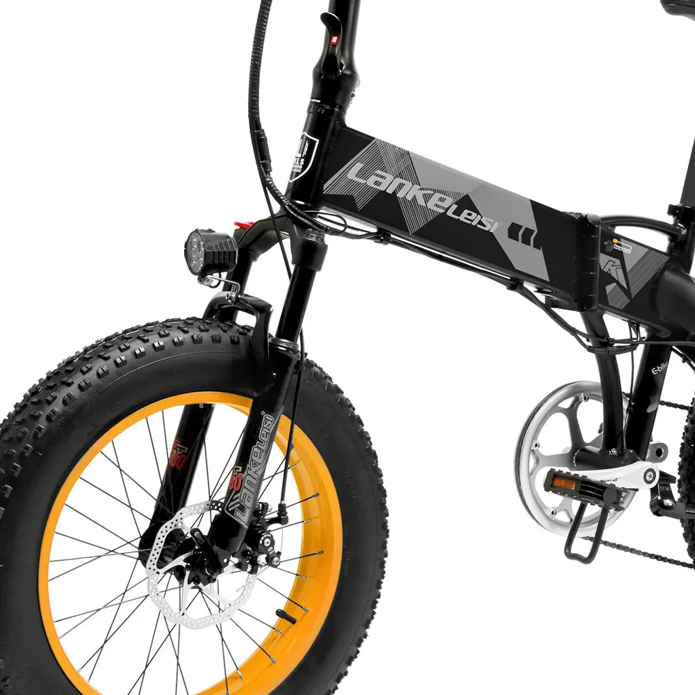 Verkauf (EU LAGER) Lankeleisi X2000PLUS Neue Elektrische Bike 500W Moutation Ebike 20*4,0 Fett Reifen Männer Fahrrad Lithium-Batterie