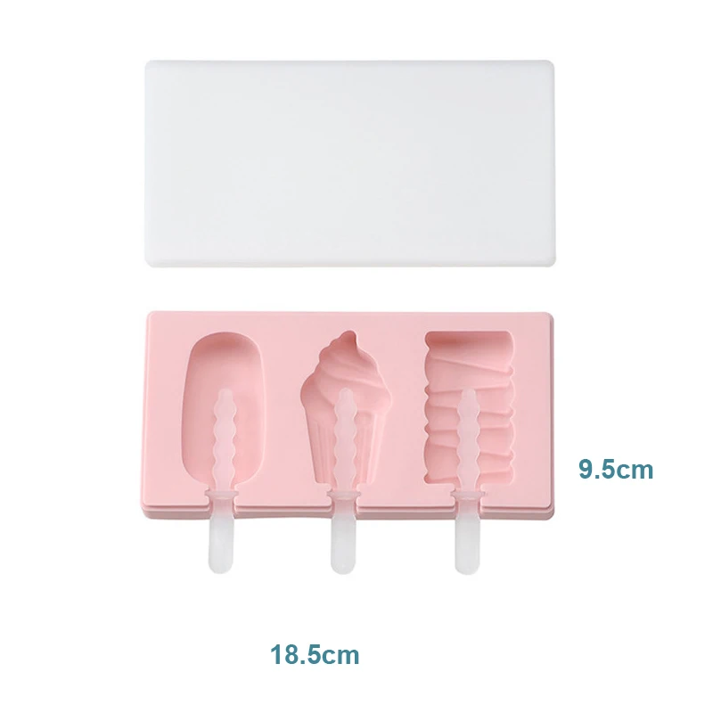 Силиконовая форма для мороженого с палочками Мультяшные формочки в форме