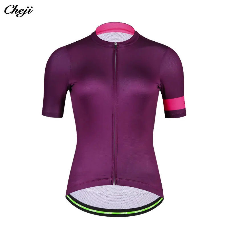 Женская дышащая трикотажная футболка с коротким рукавом|pro team cycling clothing|team