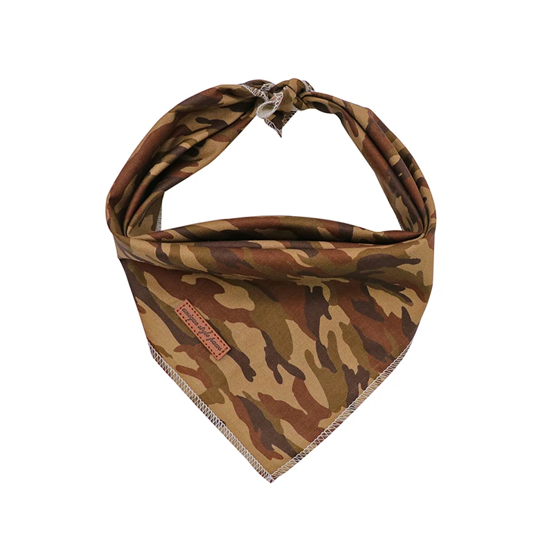 2 Pcs Unique Style Paws Dog Cat Bandana Accesseries Pet Product Gift for Bandage Collar Camouflage Flag | Дом и сад