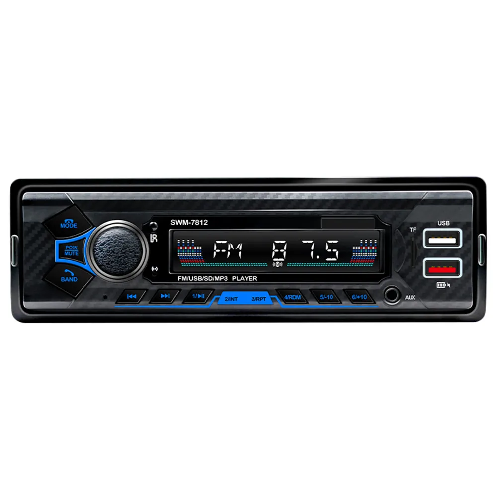 SWM-7812 Автомобильный MP3-плеер автомобильный радиоприемник стерео плеер BT5.0 60 Вт