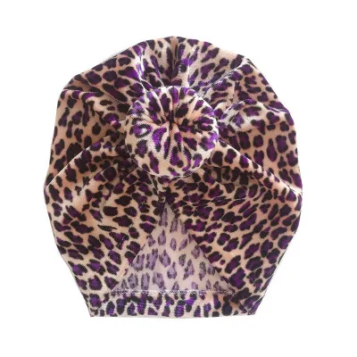 

2020 spring summer kids donut Leopard turban bow Hats Boy Girls Princess Children's Hats Baby Beanie Hats accessories