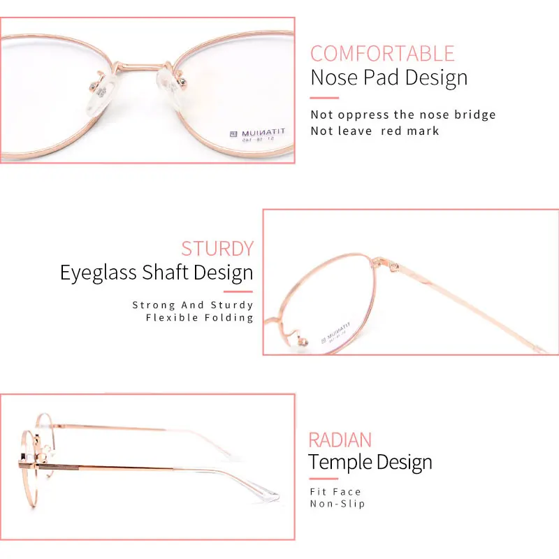 

KANDREA Vintage Clear lens Glasses Frame for Men Women Luxury Design Reading Computer Office Eyeglasses unisex titanium eyewear