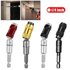 Поворотный магнитный наконечник для дрели с шестигранным хвостовиком 14 дюйма, быстросменный фиксирующий держатель для ударных отверток и гаечных ключей