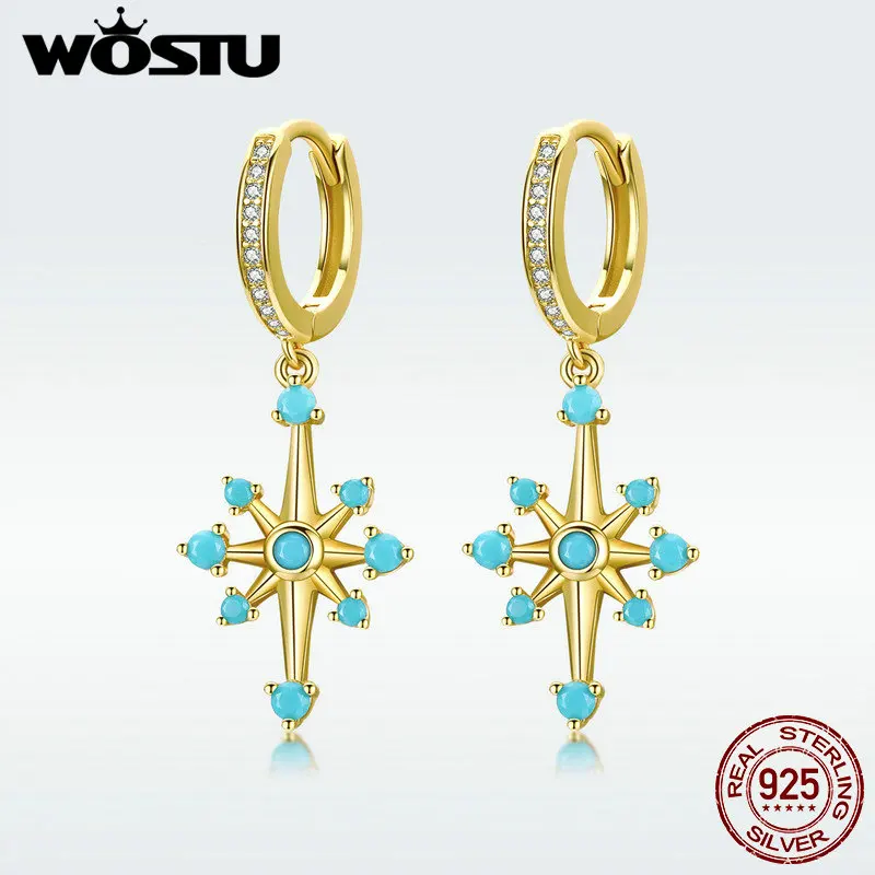 WOSTU 100% настоящие 925 пробы серебряные серьги-капли манго простые и милые Godlen