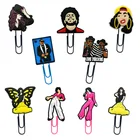 1 шт. Лидер продаж, ПВХ закладки для книг, держатель для страниц, зажим для бумаги, принадлежности для обуви и офиса, студенческие канцелярские принадлежности, аксессуары, подарок