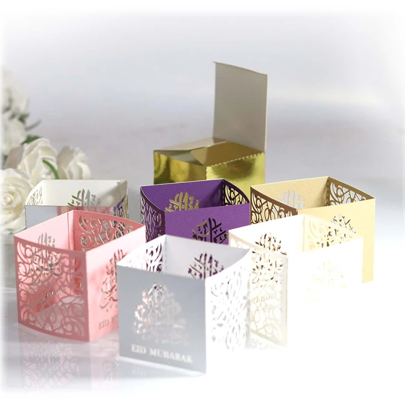 50 шт в лоте прикольные ИД Мубарак коробка Рамадан день рождения ребенка