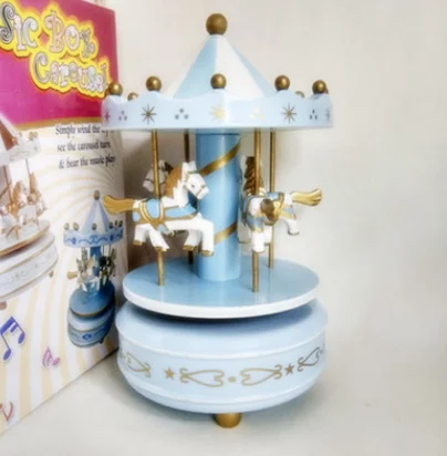 Круглые музыкальные шкатулки Merry-go-round, Геометрическая музыкальная декорация для детской комнаты, подарки унисекс, Деревянная Рождественская карусель, коробка для дома, декорация lf676