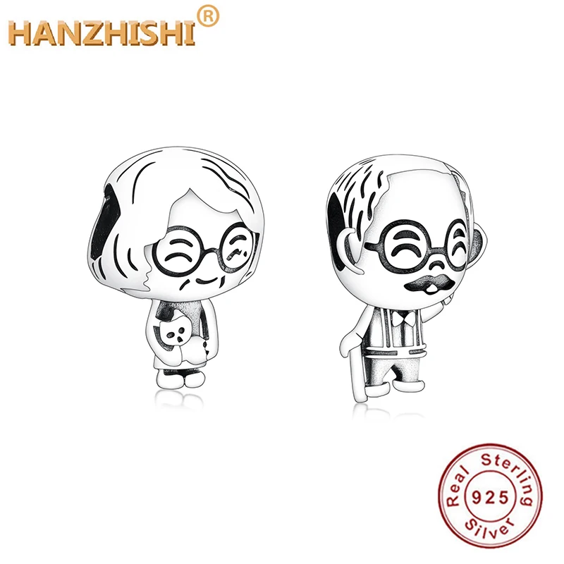 

Оптовая продажа цена серебряные бусины 925 пробы милые любезно дедушки Подвески браслет шарма ожерелья ювелирных изделий berloque (брелоков)