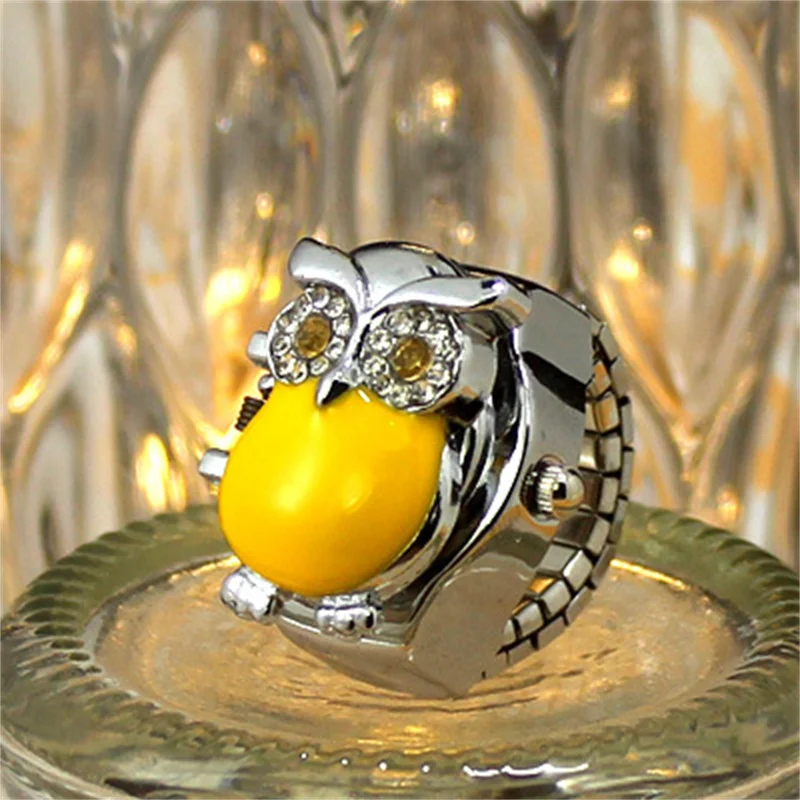 

New Creative Fashion Exquisite Ladies Birthday Gift Clamshell Ring Watch Anniversary Party Jewelry Ring Wholesale
