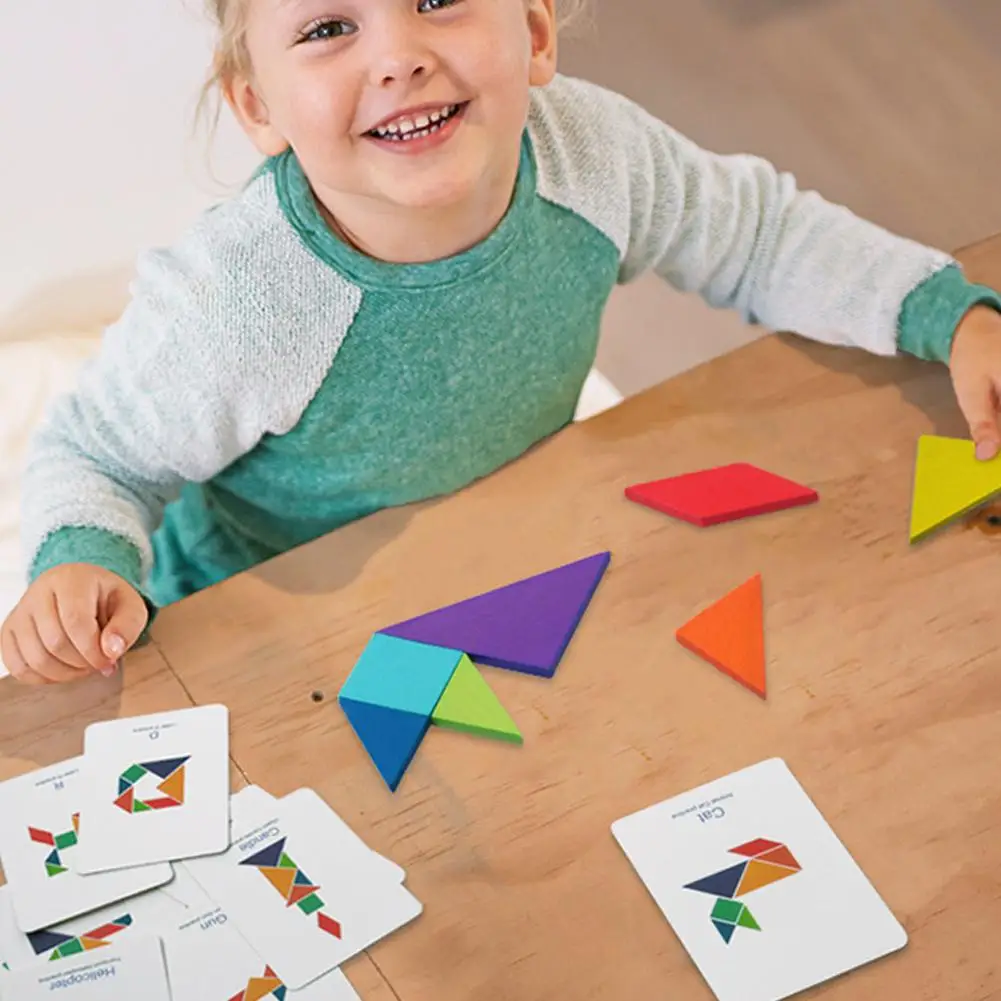 MiDeer Tangram деревянная головоломка Обучающие Развивающие игрушки для детей