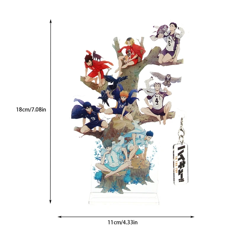 1 шт. мультфильм 18 см Аниме Haikyuu! Фигурки семьи модели акриловая подставка фигурки