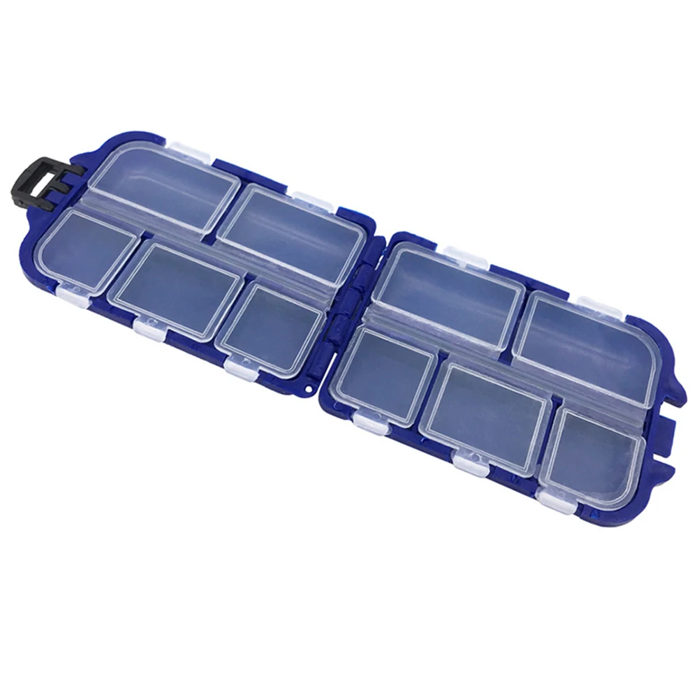 Оптовая продажа 10 отсеков ящик для хранения рыболовной приманки крючок снасти