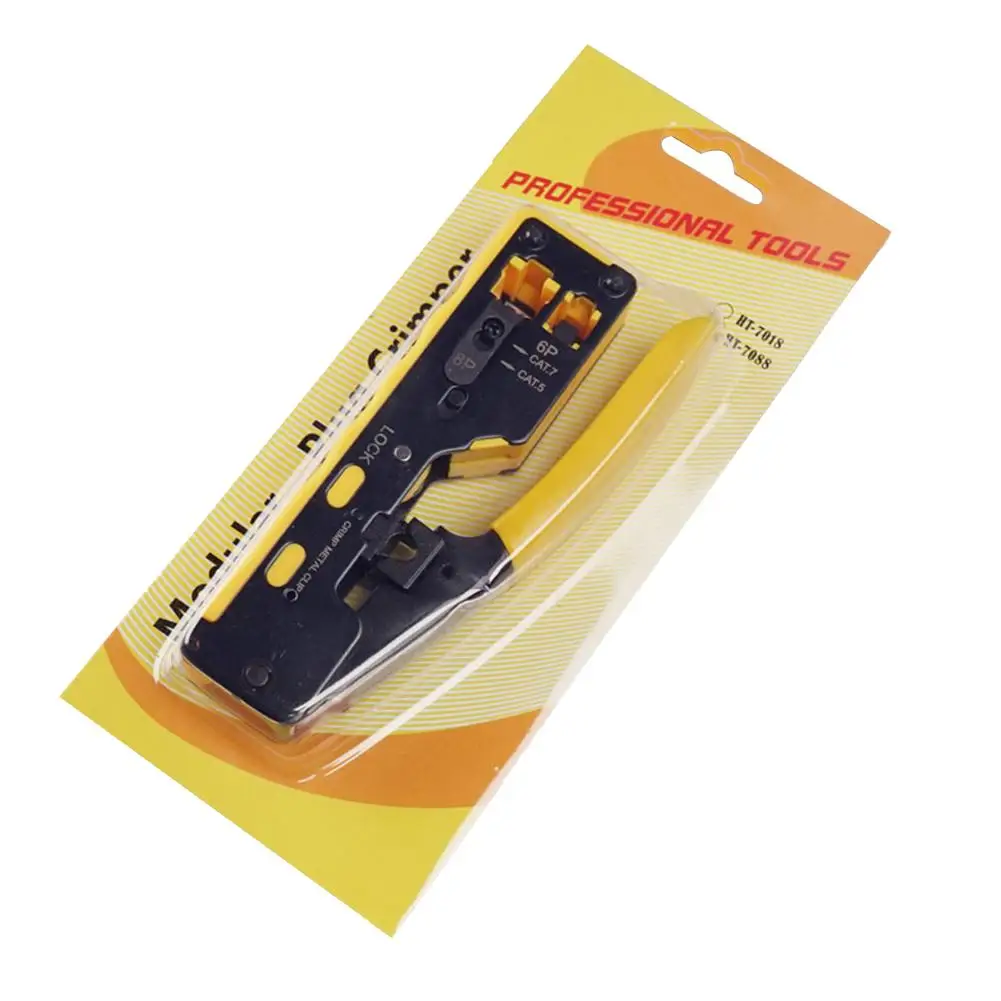 

Newest Crimping Pliers With Crystal Head 6P8P Dual-use Crimping Pliers Crimping Tool #AW