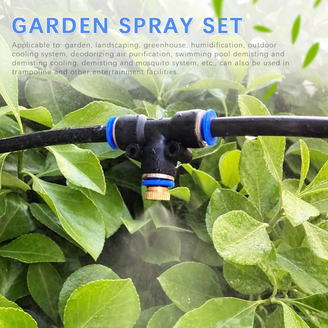

Hot Sales Outdoor Garden Greenhouse Cooling Spray Set Atomization System Quick Plug Nozzle Outdoor Mist Nozzles Cooling System