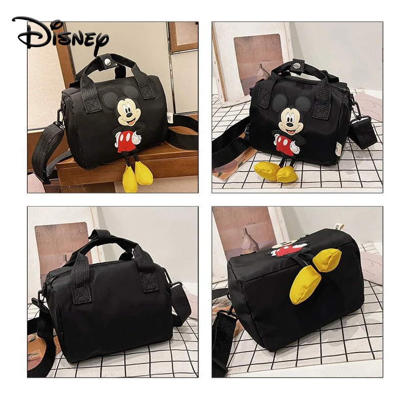 

Disney New Mickey Mouse Girl Children Small Square Shoulder Messenger Mini Bag Handbag Kids Cartoon Mickey Handbag Black