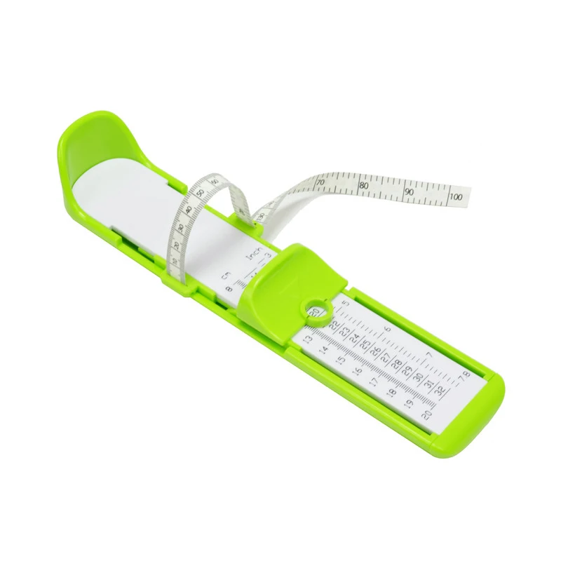 child green Профессиональный 12-28 см для взрослых, измерительный прибор для ног, для младенцев, подходит для обуви, измерительный инструмент 8-20 см, для малышей, размер r, размер обуви, калькулятор - Цвет: child green