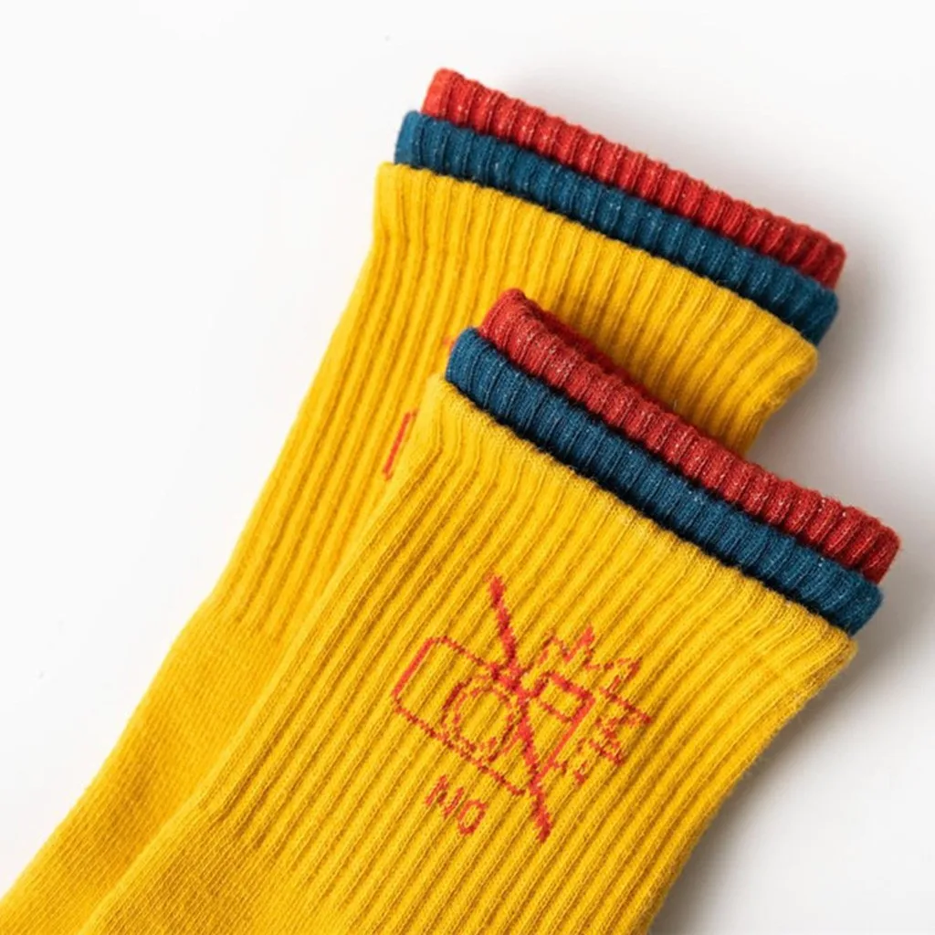 

Creative 2021 Autumn Winter Men Women Cotton Casual Socks Print Socks Happy Funny Comfortable High Quality Classic Tube Socks