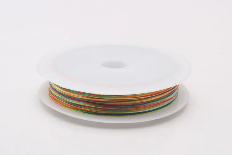 1roll/lot 0.3/0.5/0.7/1.0MM Mixed multicolor options Nylon Thread line/wire/rope choker earrings Bracelet necklace jewelry makin