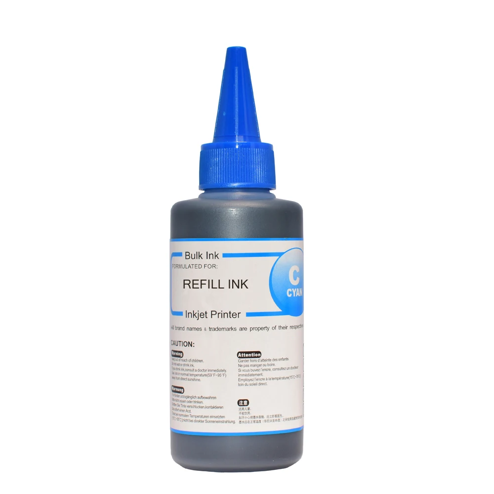 

Printer Ink For Hp Epson Canon Brother Lexmark Hp 304 Ink cartridge 301 300 302 62 Universal CISS Refill Ink with Syringe 100ml