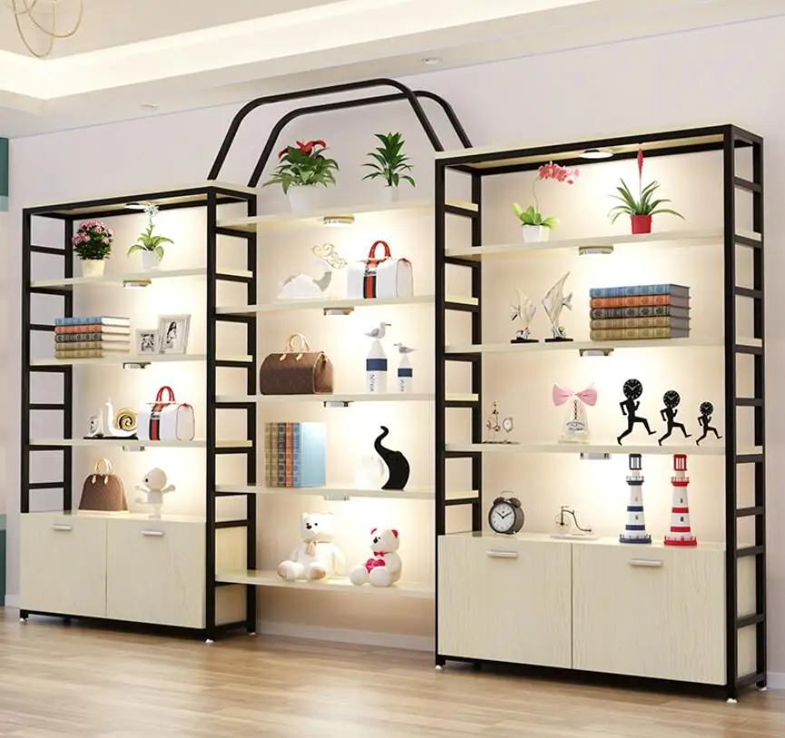 

Cosmetics display cabinet Beauty salon Product cabinet Maternal and child shop shelf display rack Multi-shelf display rack