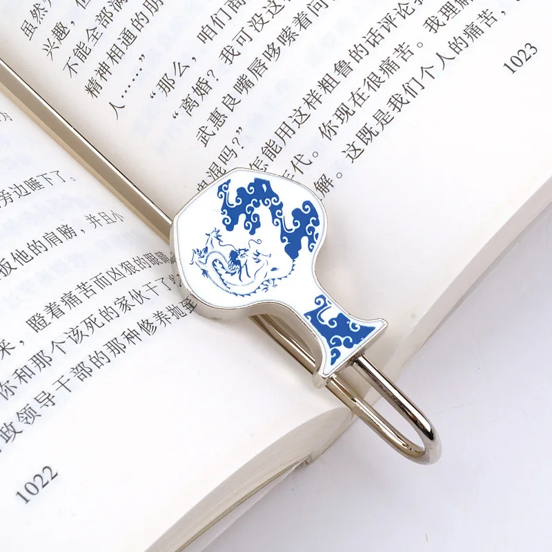 Classical Metal Bookmarks Creative Features Enamel Gifts for Student Office Stationery
