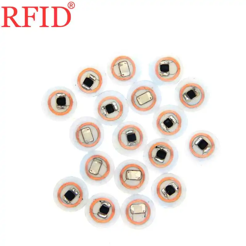 

S50 1K 13,56 МГц 25 мм NFC-метка RFID ИС ISO14443A ПВХ Интеллектуальный круглый брелок для ключей прозрачная монетная карта быстрая Доставка 100 шт.