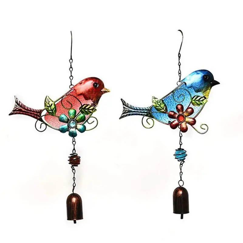 

Wind Chimes Outdoor Bird Wind Chime Iron Wind Chimes Pastoral Style Ornaments Hanging Pendant Wind Bell Patio Window Backyard