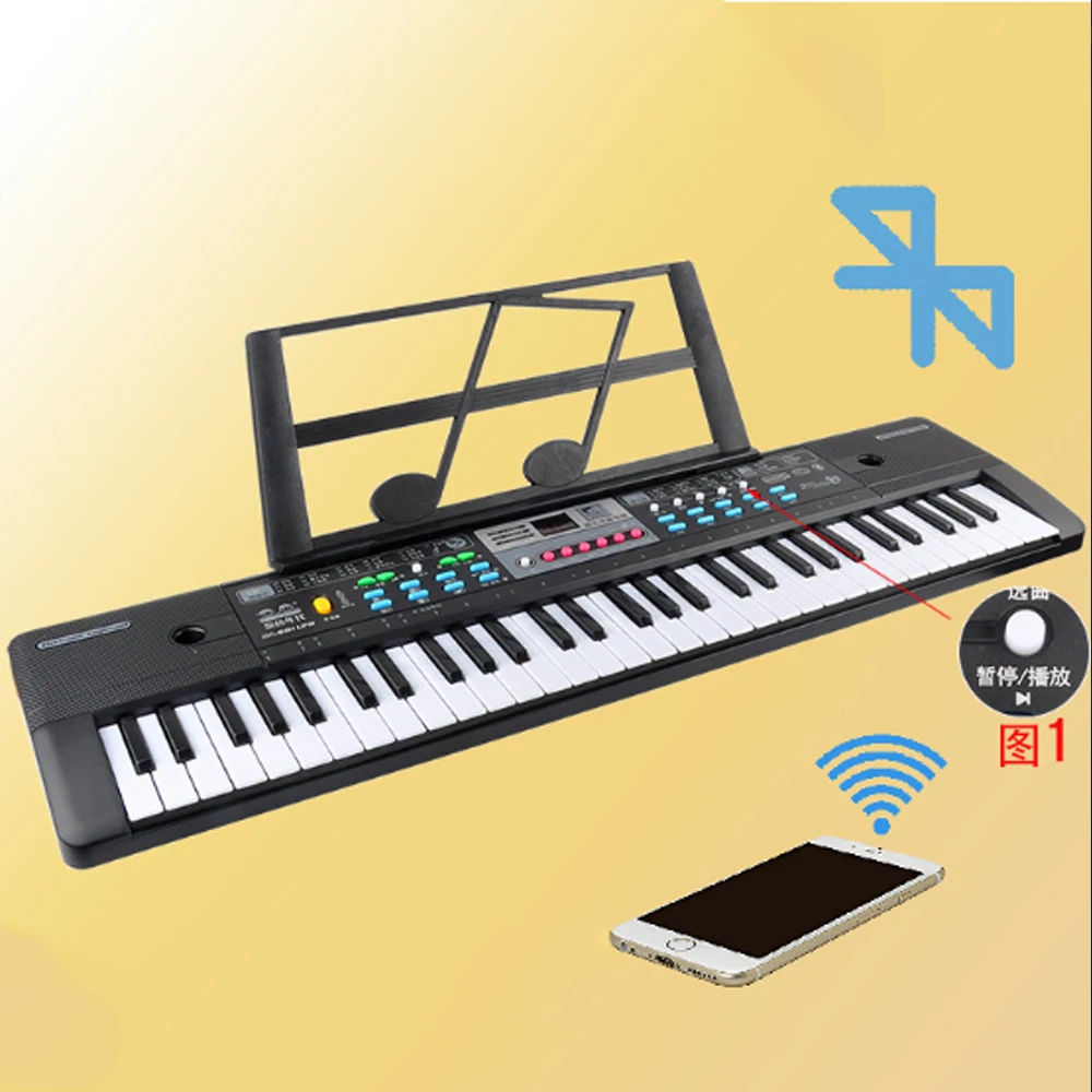Многофункциональный агрегатная 61-диапазон Bluetooth MP3 электронного фортепиано