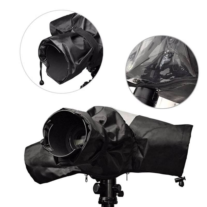 Universal Camera Photography Raincoat Medium Telephoto Lens Rainproof Sand Cover Slr Rain For Nikon Canon Dslr | Электроника