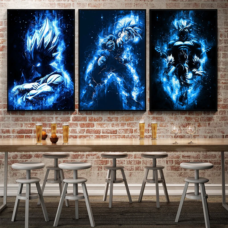 

Dragon Ball Anime Creative Paintings on Canvas Goku Wall Decoration HD Posters and Prints for Living Room Home Decor Cuadros